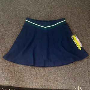 Kyodan Navy Blue Golfing  Skort with Green and White Stripes